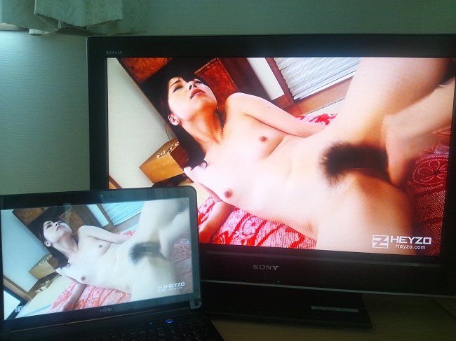 HEYZOの動画をフルスクリーンモードに